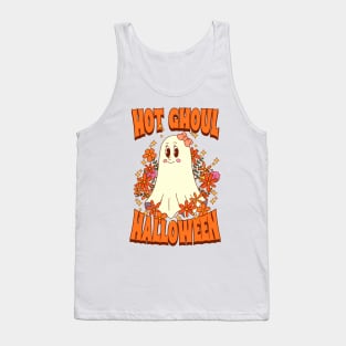 Hot ghoul Halloween - groovy cute ghost Tank Top